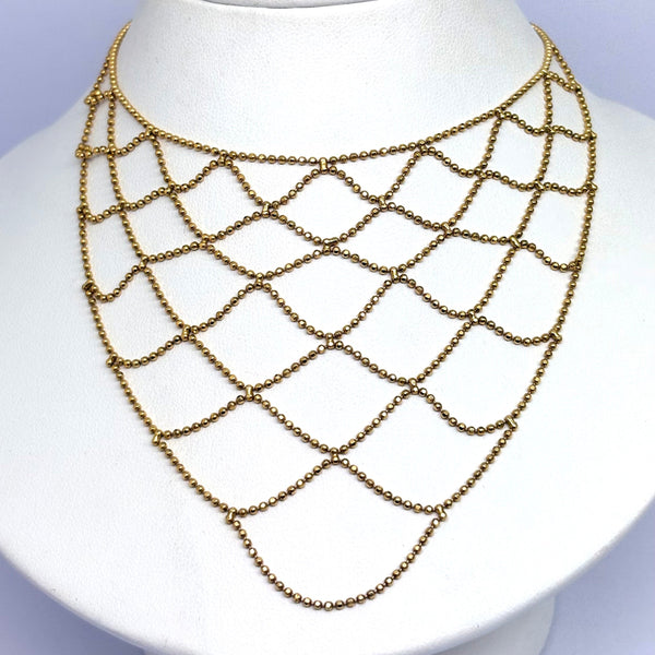 Collier Princesse Or Jaune 18 Carats Maille Fantaisie