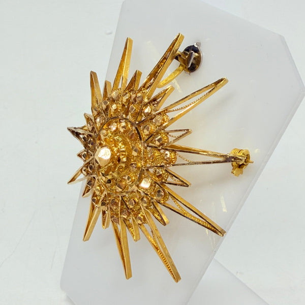 Pendentif Broche en Or Jaune 18K