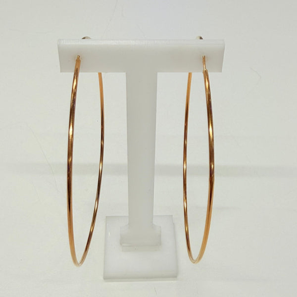 Boucles d'oreilles créoles en or jaune 18 K