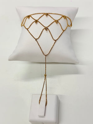 Bracelet main en or jaune 18 K