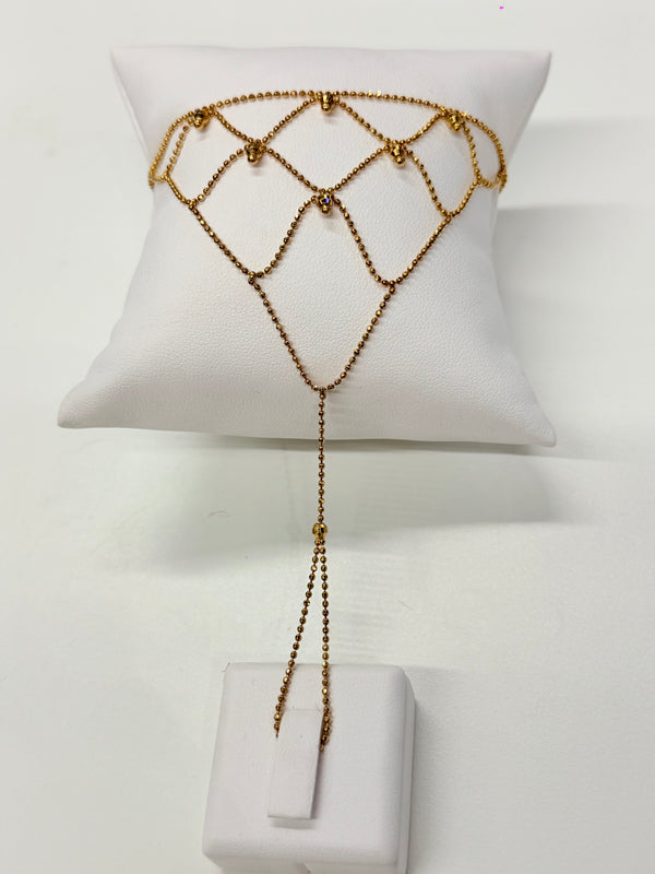 Bracelet main en or jaune 18 K