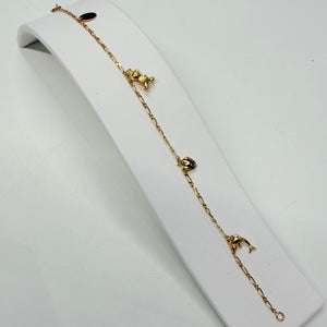 Bracelet Breloque Or Jaune 18K
