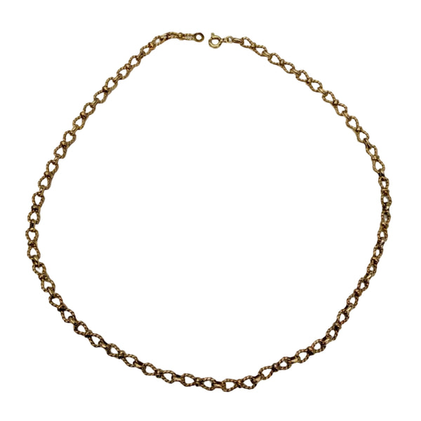 Collier Noeud Papillon en Or Jaune 18 K
