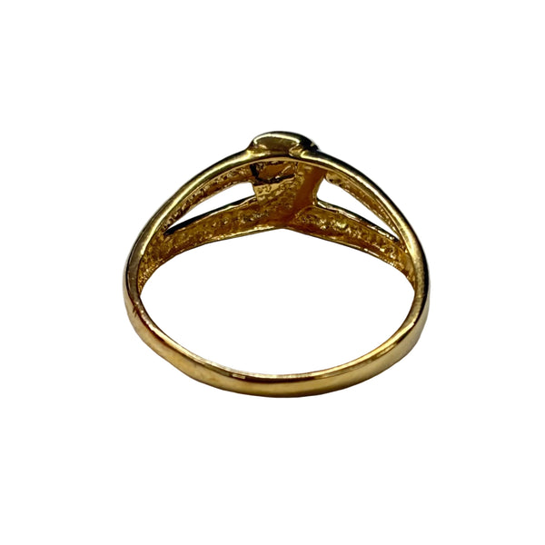 Bague Nœud en Or Jaune 18K - Taille 51