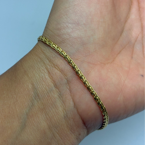 Bracelet Maillon en Or Jaune 18k