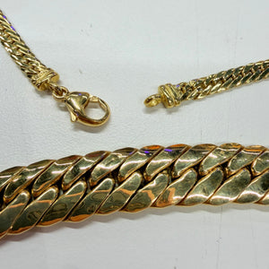 Collier Ras du Cou Maille Anglaise Or Jaune 18 Carats