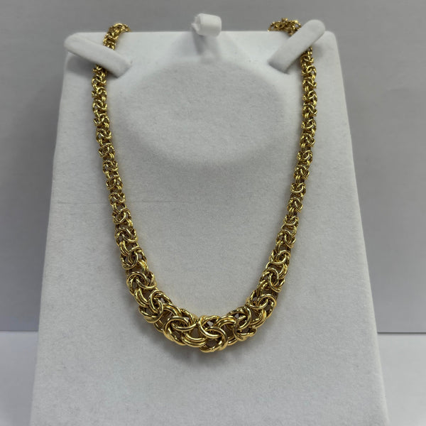 Collier Princesse Or Jaune 18K Maille Royale