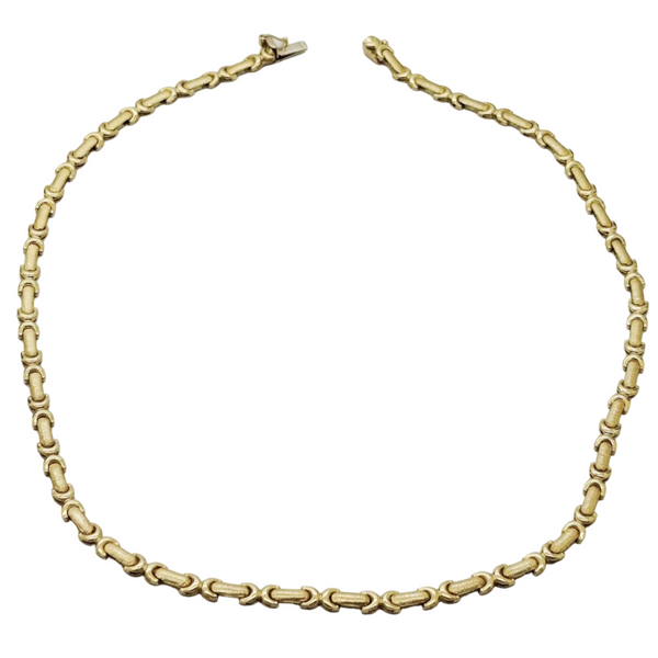 Collier Ras du Cou en Or Jaune 18k