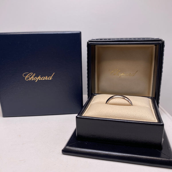 Bague Chopard 18K en Or Gris - Taille 61