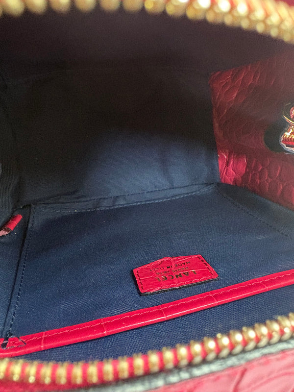 Sac à Main Lancel Alice Rose Croco avec Bandoulière