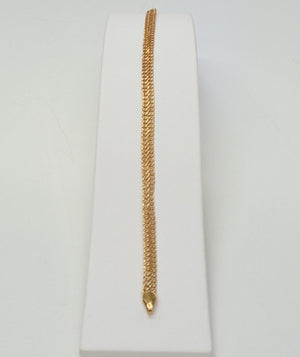 Bracelet Maille Fantaisie en Or Jaune 18k