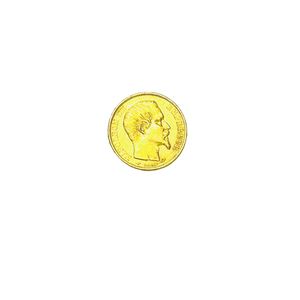 Pièce 20 Francs Napoléon 1857 en Or Jaune 20K