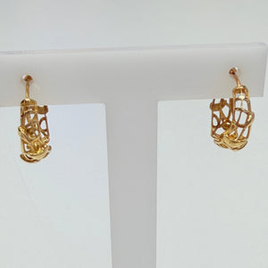 Créoles Demi-Créoles Or Jaune 18 K