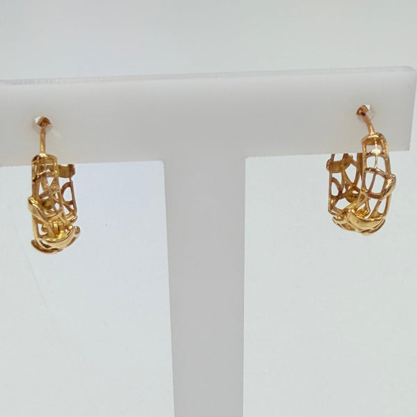 Créoles Demi-Créoles Or Jaune 18 K