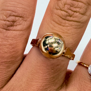 Bague en or jaune 18 K - Taille 56