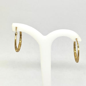 Boucles d'Oreilles Créoles Or Jaune 18 Carats