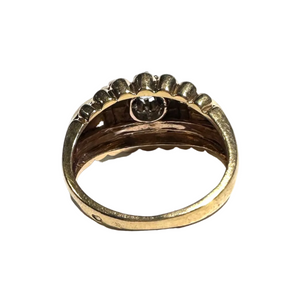 Bague en Or Rose avec Diamant 18K Taille 54