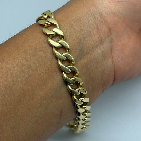 Bracelet Gourmette Or Jaune 18 Carats
