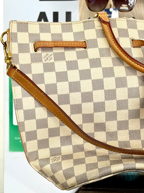 Sac Seau Girolata Damier Azur Blanc Louis Vuitton