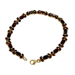 Bracelet Pierres en Or 18K avec Grenats