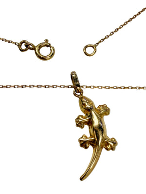 Collier Chaîne Margouillat Or Jaune 18K avec Pendentif