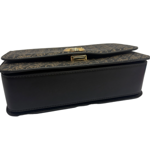 Sac à Main Michael Kors Delancey Satchel Noir Doré