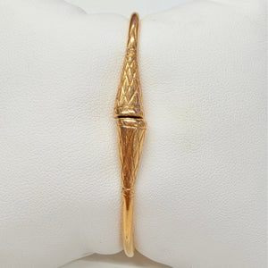 Bracelet Jonc Ouvert en Or Jaune 18k