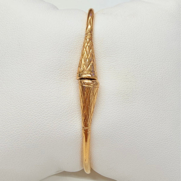 Bracelet Jonc Ouvert en Or Jaune 18k