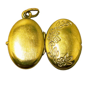 Pendentif Médaillon Authentique en Or Jaune 18 K