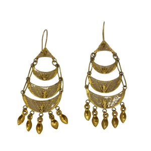 Boucles d'Oreilles en Or Jaune 18k