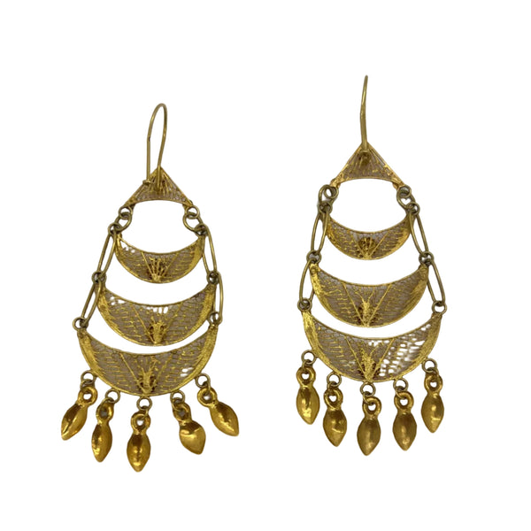 Boucles d'Oreilles en Or Jaune 18k