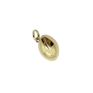 Pendentif Ballon de Rugby en Or Jaune 18k