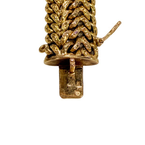 Bracelet Maille Américaine en Or Jaune 18k