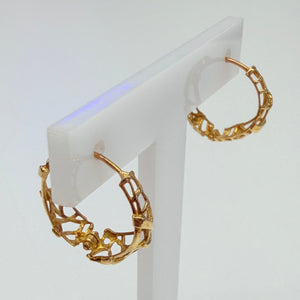 Créoles Demi-Créoles Or Jaune 18 K