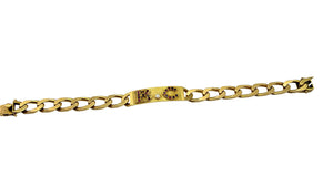 Bracelet Identité en Or Jaune 18K