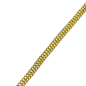 Bracelet Gourmette Double en Or Jaune 18 Carats