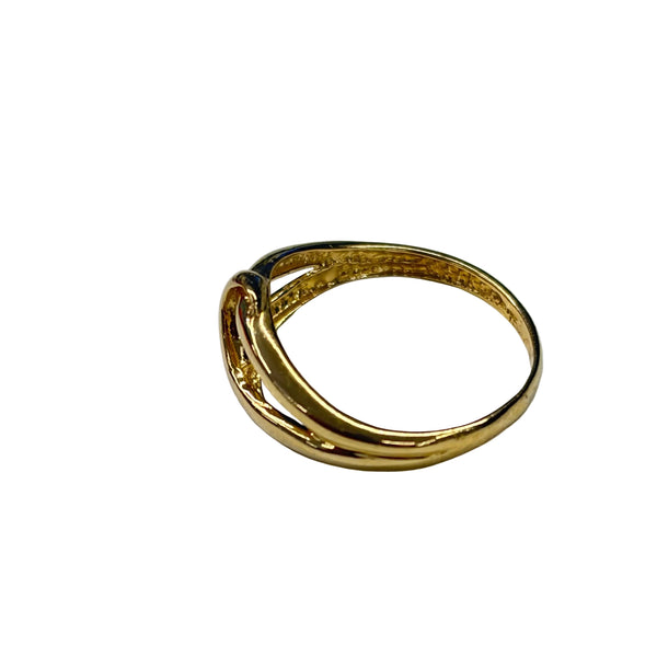 Bague Nœud en Or Jaune 18K - Taille 51