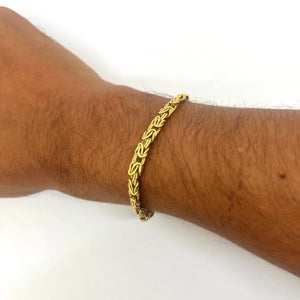 Bracelet Gourmette Maille Royale en Or Jaune 18 Carats
