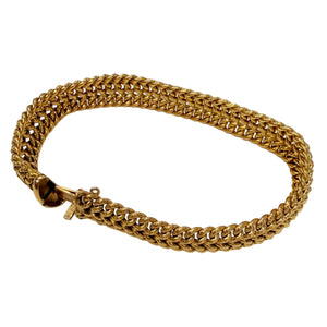 Bracelet Maille Américaine en Or Jaune 18k