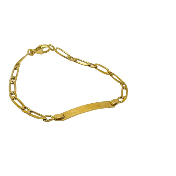 Bracelet Gourmette en Or Jaune 18K