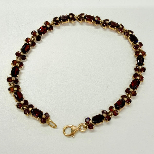 Bracelet Pierres en Or 18K avec Grenats