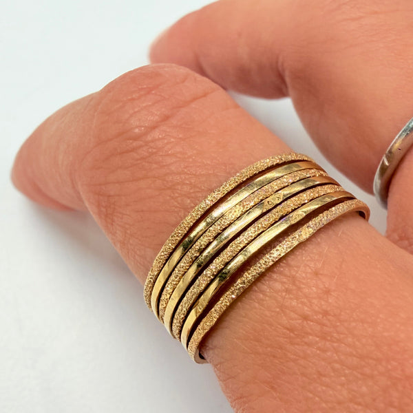 Bague Semainier en Or Jaune 18K - Taille 62