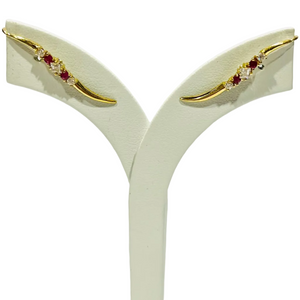 Boucles d'Oreilles Clou Or Jaune 18 Carats