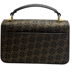 Sac à Main Michael Kors Delancey Satchel Noir Doré