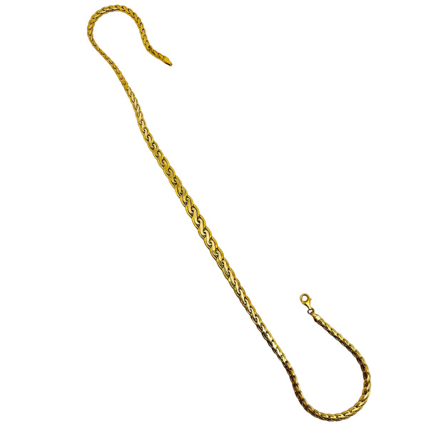 Collier Ras du Cou Tressé en Or Jaune 18 Carats