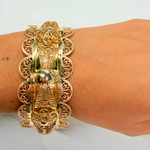 Bracelet Manchette en Or Jaune 18k