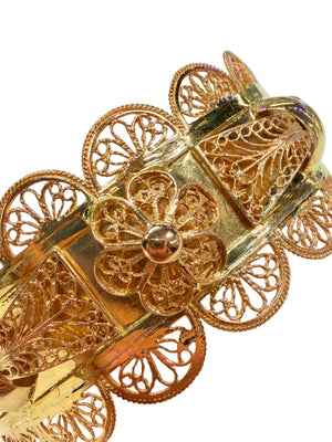 Bracelet Manchette en Or Jaune 18k