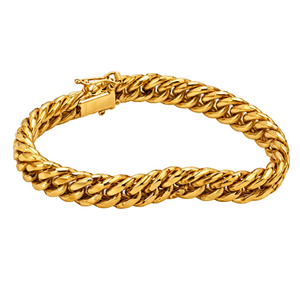 Bracelet Gourmette en Or Jaune 18K