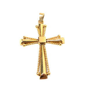 Pendentif Croix Or Jaune 18 Carats