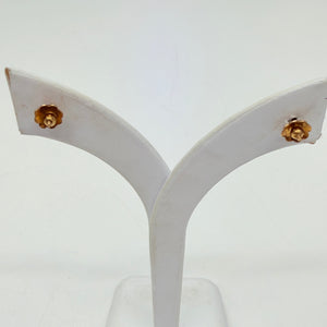 Boucles d'oreilles clou or jaune 18 K
